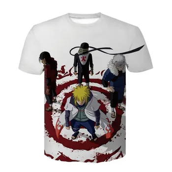  Trend poletje nova moda za šport za moške in ženske T-shirt 3D tiskanje Japonski ninja anime Sasuke majica
