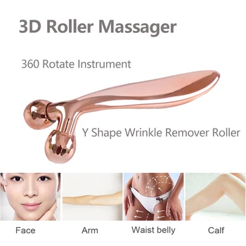  3D Face Lift Roller Massager Obraz za Nego Kože Orodja Y Obliko Rolle Instrument Lepoto Orodje za Lifting Obraza Gubam Odstranitev