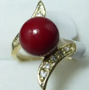  Novo lepo rdečo lupino pearl obroč dostava brezplačna