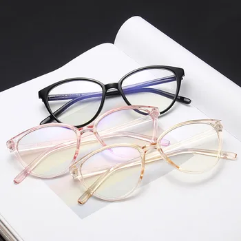  Cat Eye Glasses Optični Eyeglasse Bluelight Blokiranje Očala Ženska Računalnik Oculos Žensko Gaming Anteojos Človek 2021 Nova Očala
