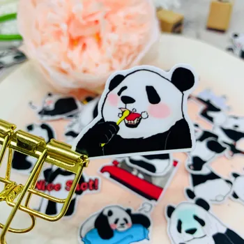  40 kos Srčkan panda nalepke za otroke domače knjige nalepke na laptop / dekorativni scrapbooking / DIY