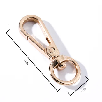  Kovinski Obroček za ključe DIY Multicolor Torbici Pripomočki Trailer Osebnost Keychain Mini Dodatki Majhne Čar KeyChain po Meri