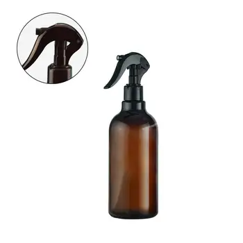  500 ML Rjava + Črna Plastika Spray Steklenico Sproži Škropilnica Eterično Olje Parfum Posodo Povratne Steklenice botella de spray