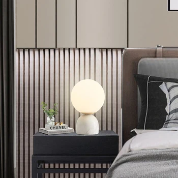  Marmor Mini namizne svetilke Nordijska postelji letnik namizno svetilko minimalističen, dnevna soba študija soba svetlobe restavracija, kavarna stekleno kroglo svetlobe