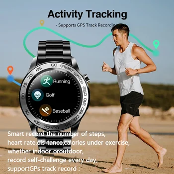  2021 Pametno Gledati Moške Pedometer Ure GPS Fitnes Tracker Poln na Dotik Šport Zapestnica Ženska Temperatura Smartwatch Android, IOS