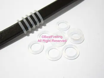 12 mm semitransparent Licorice silikonsko o obroči 10x6mm usnja, gumijasti zamašek kroglice