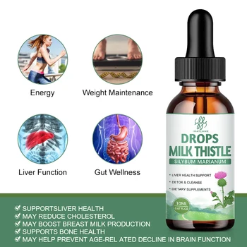  IMATCHME Zeliščni Milk thistle, Izvlečki Kapljic Čiščenje Detox Telesa, Varujejo Jetra Krepitev Imunosti Nižji Krvni Sladkor Izdelek
