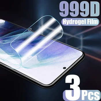  3Pcs Hydrogel Film Za Samsung Galaxy S20 S21 Plus Ultra FE Zaščitnik Zaslon Za Samsung S10 9 Plus, Lite Opomba 20 Ultra Film