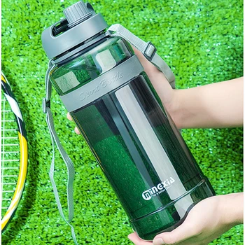  2021 Nov Šport Steklenice Vode s Slamo BPA Free Plastike Pitne Vode Steklenico Prostem Velike Pitne Steklenica 1L 2L 3L