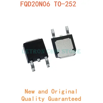  10PCS FQD20N06 ZA-252 20N06 TO252 DPAK 16.8 A 60V N-CH SMD MOSFET novega in izvirnega IC Chipset