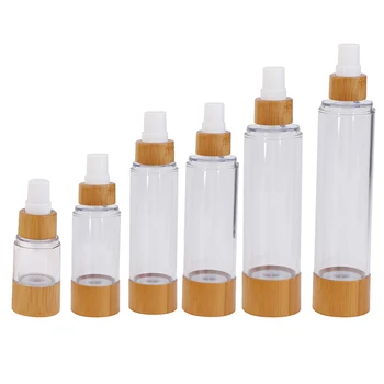  Bambus Steklo Prazne Spray Steklenico Za Potovanja Kozmetični Ličila Povratne Steklenice tkalnico Posode 20/30/50/80/100/120ML